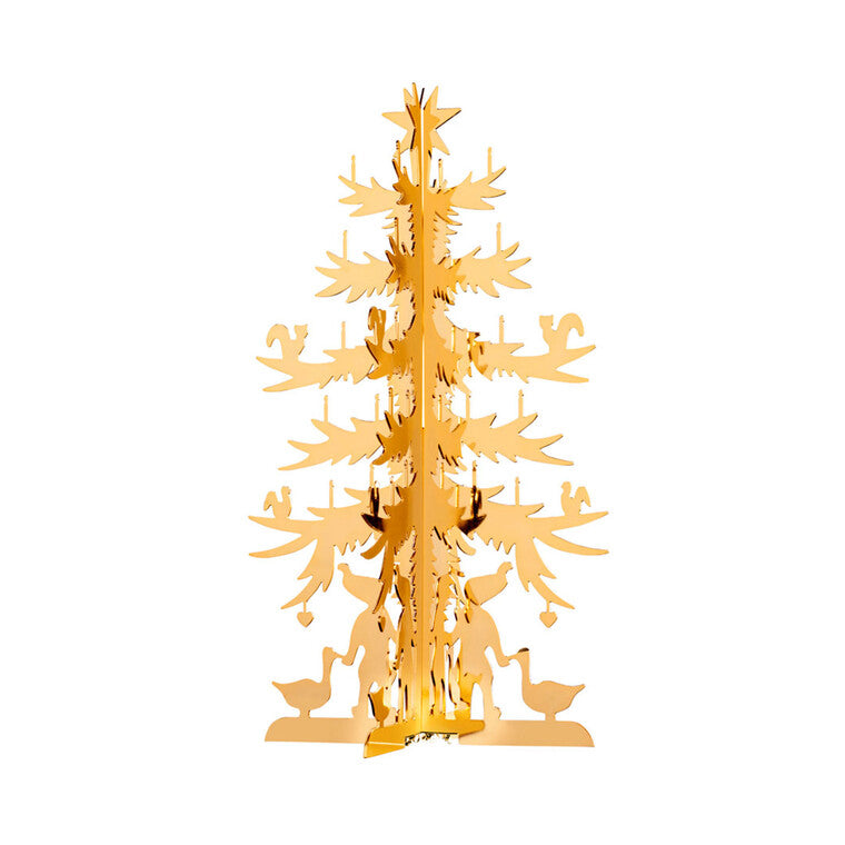 Grantræet mellem 15 cm forgyldt